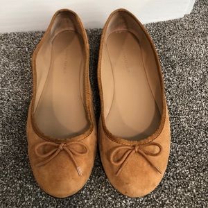 Brown Suede Banana Republic Flats
